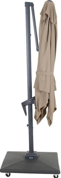 Image du produit Siena Garden Vito Parapluie anthracite/taupe 250 x 250 cm (2.50 m)