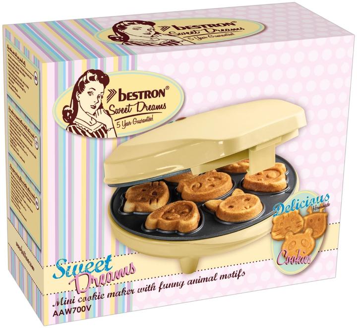 Actual product image Bestron Best waffle iron animals AAW700V 700W ye