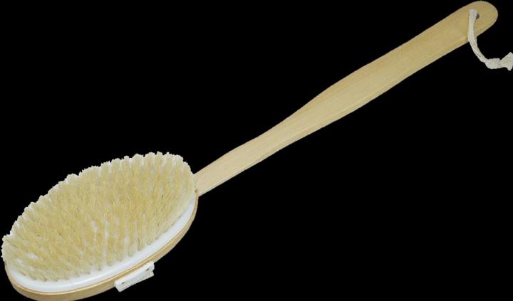 Immagine prodotto Spazzola da bagno - legno, setola naturale, manico rimovibile, lunghezza 42 cm