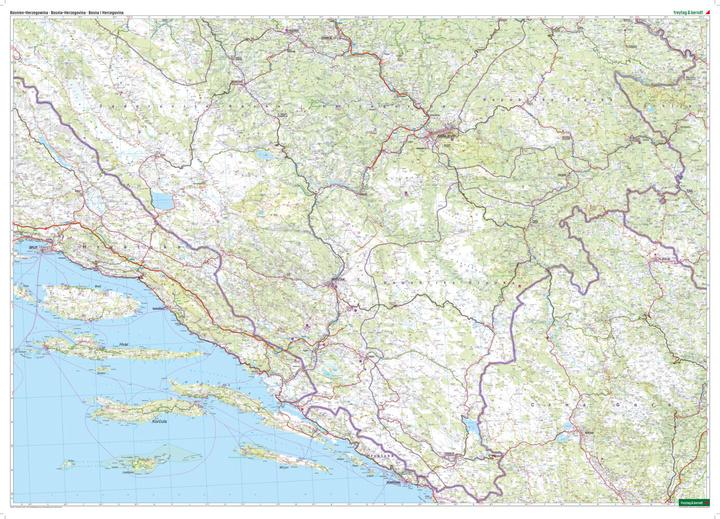 Immagine prodotto Bosnia-Erzegovina, Carta delle strade e del tempo libero 1:200.000, freytag & berndt