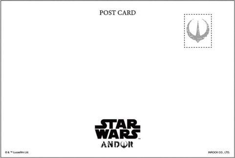 Actual product image Disney STAR WARS Cassian Andor postcard A