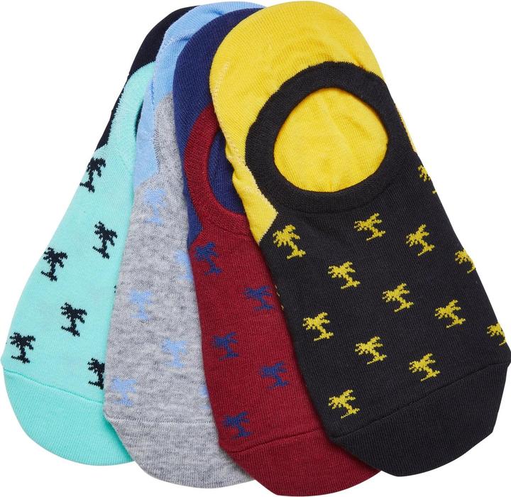 Actual product image Urban Classics Reccyled Yarn Invisbile Palmtree Socks 4-Pack - 17234 (pack of 4, 43 - 46)