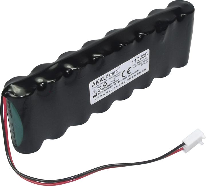 Produktbild XCell NiMH Akku passend für Arcomed Volumed VP6000 VP7000 Syramed SP6000 9,6 Volt 2,15 Ah CE Konform (2150 mAh, Ladegerät inkl. Akku)