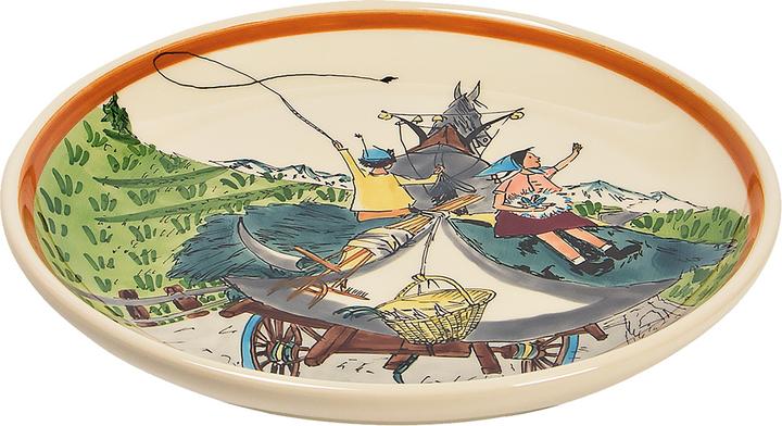 Ursli avec Flurina sur le chariot de foin (1 x, 21 cm)
