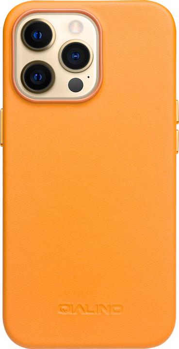 Actual product image QiAlino Sleeve (MagSafe compatible) Orange (Apple iPhone 13 Pro Max)