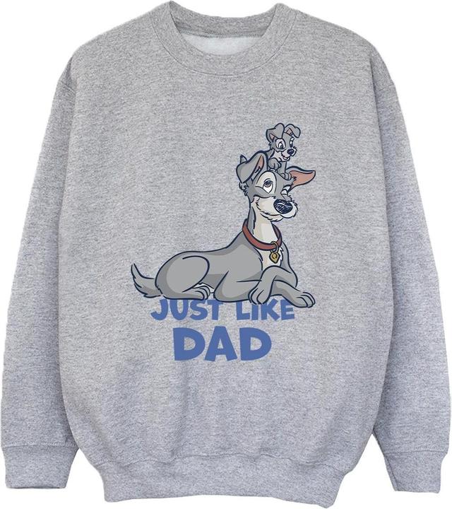 Disney Lady And The Tramp Just Like Dad Sweatshirt Jungen