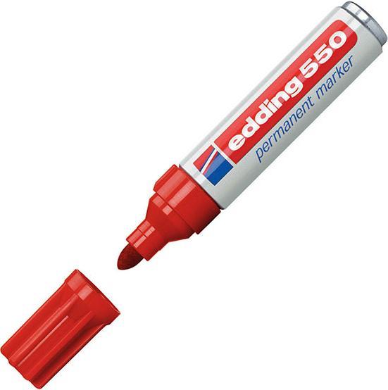 Produktbild Edding Permanent Marker 550 (Rot, 3 mm, 1 x)