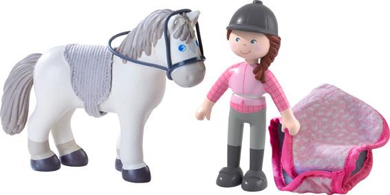 Actual product image Haba Rider Sanya and horse Saphira