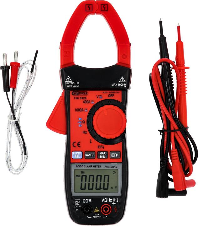 Image du produit KS Tools Jeu de pinces ampèremétriques numériques 1000A 3 pièces
