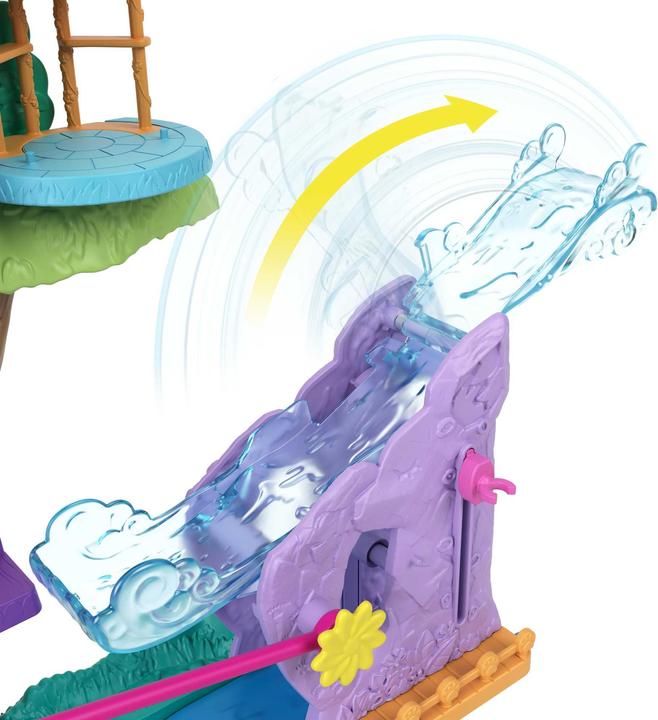 Actual product image Polly Pocket Pollyville animal party tree house