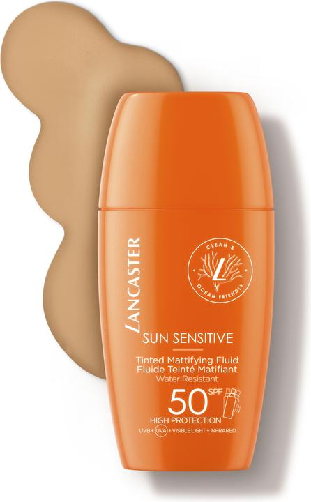 Actual product image Lancaster Sunp Sensitive Fluide Sun Protection Factor 50 (Sun cream face, SPF 50, 30 ml, 60 g)