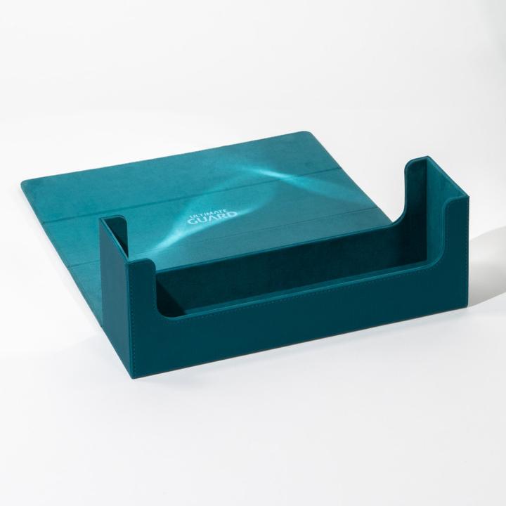 Actual product image Ultimate Guard Card Box XenoSkin Arkhive Monocolor 400+ Petrol Blue