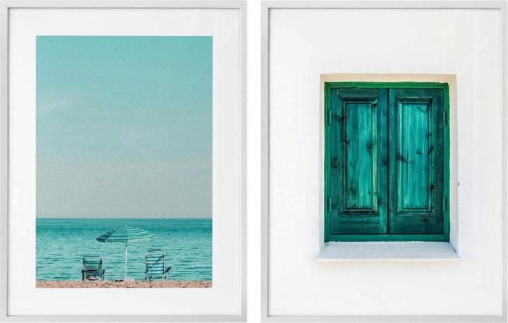 Image du produit Trenddeko Ensemble de posters avec 5 photos de vacances à la plage (40 x 50 cm)