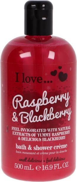 Produktbild I Love... Raspberry & Blackberry Bubble Bath & Shower Cream 500ml (500 ml)