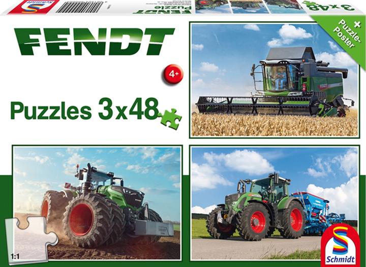 Produktbild Schmidt Spiele Fendt 1050 Vario 724 Vario 6275L 3x48 Teile (144 Teile)