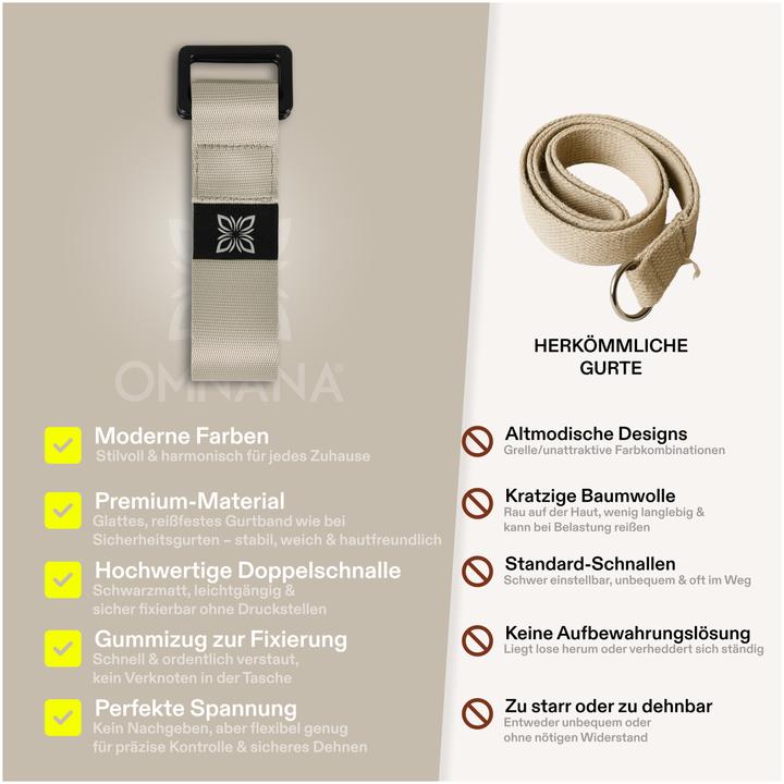 Actual product image Omnana EXtend yoga belt