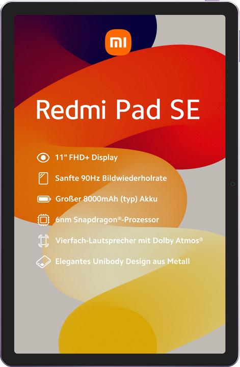 Image du produit Xiaomi Redmi Pad SE (WLAN uniquement, 11", 128 Go, Lavender Purple)