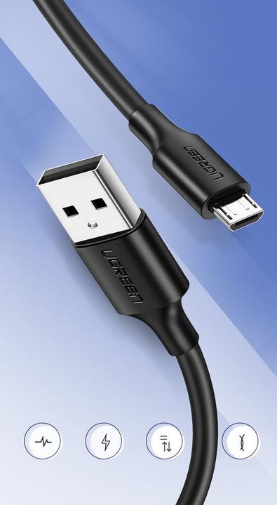 Actual product image Ugreen USB A - Micro USB (1 m, USB 2.0, 18 W)