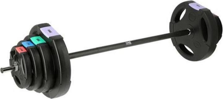 Produktbild One Straight barbell with interchangeable weights GSPO40 (17-57-027) composite plates 42 kg Black (2 x 20 kg)