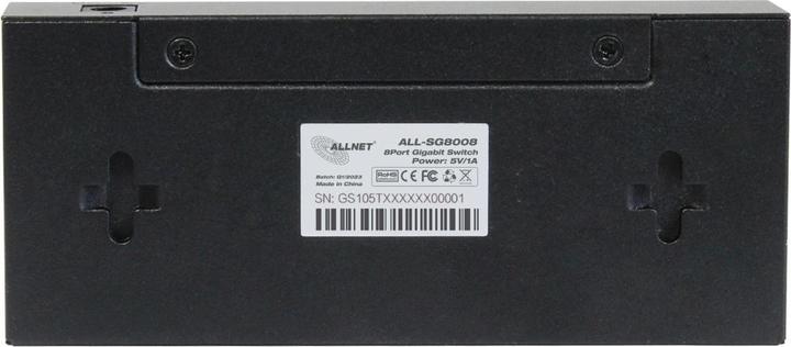 Produktbild Allnet Switch unmanaged Layer2 8 Port o 8x 1GbE o Lüfterlos o ALL-SG8008 (8 Ports)