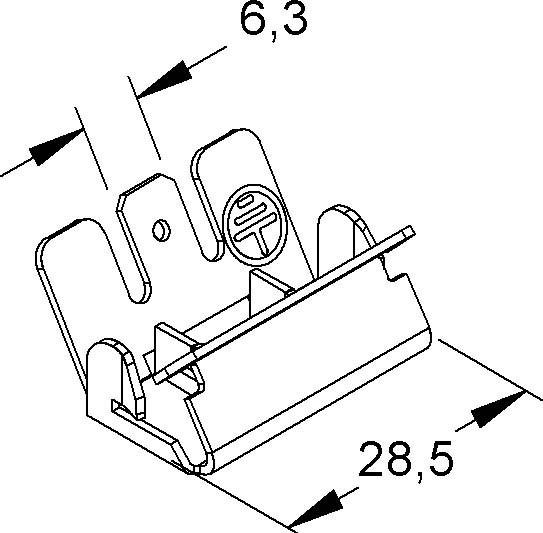Image du produit Niedax Borne d'équipotentialité GPK 63 GK Équilibrage de potentiel pour canal de montage d'appareils (0.04 m)
