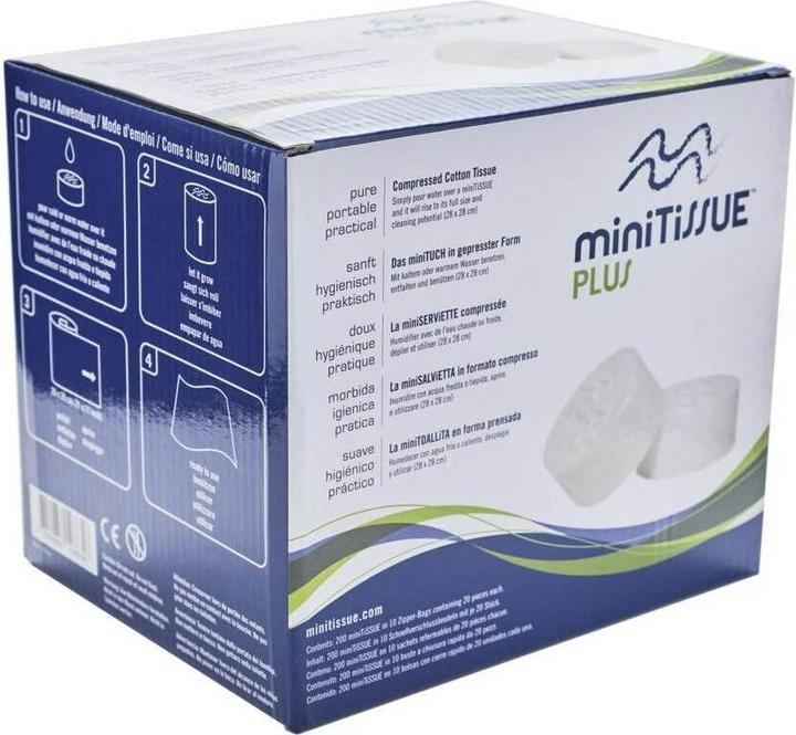 Actual product image MiniTissue Handkerchiefs BoxBC200 Plus 10 x 20 pieces