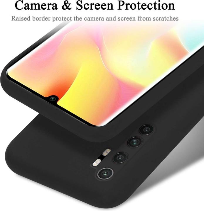 Actual product image Cadorabo Bumper Case for Xiaomi Mi NOTE 10 LITE TPU Liquid Silicone Cover for Xiaomi Mi NOTE 10 LITE (Mi Note 10 Lite)