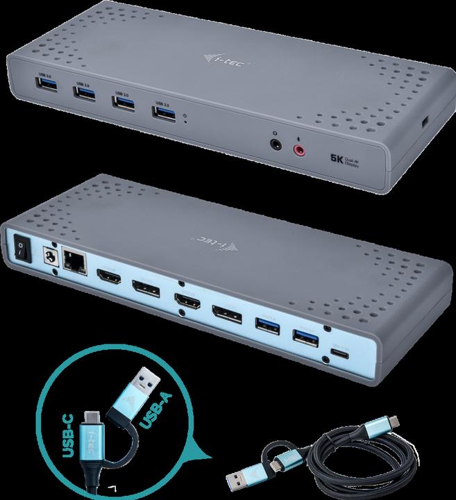 Produktbild i-tec USB 3.0 / USB-C Dual 4K Dock (USB-C, 2 Ports)