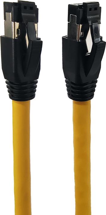 Actual product image MicroConnect CAT8.1 S/FTP 0.25m Yellow (S/FTP, CAT8.1, 0.25 m)