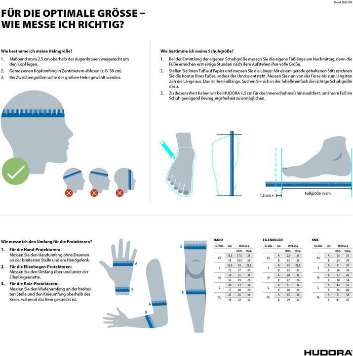 Actual product image Hudora Biomechanical protector set (S, Wrist protectors, 4 pieces)
