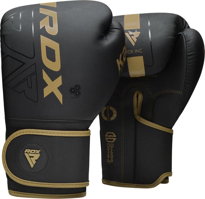 Actual product image Rdx Boxing Gloves F6 Matte Golden (8 OZ)