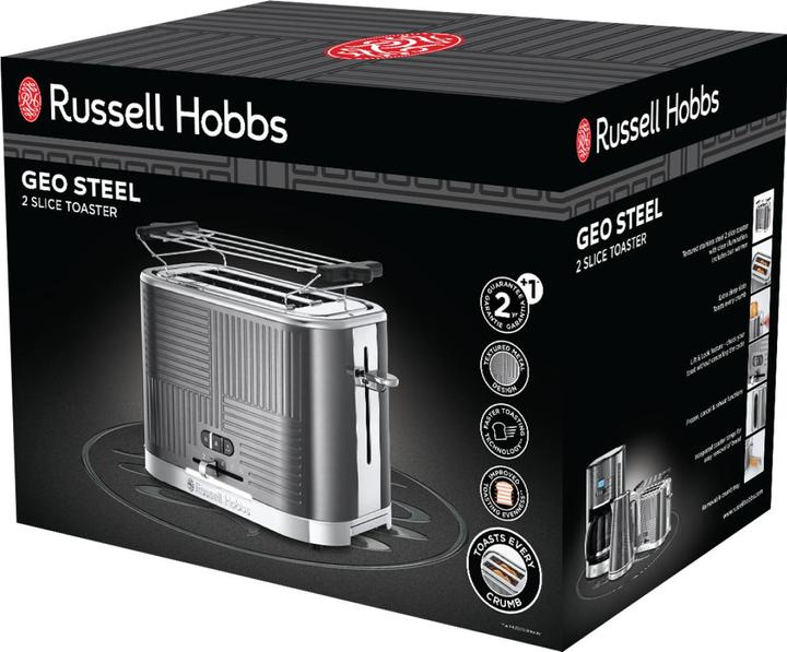Produktbild Russell Hobbs 25250-56 Geo Steel 2Schlitz Toaster
