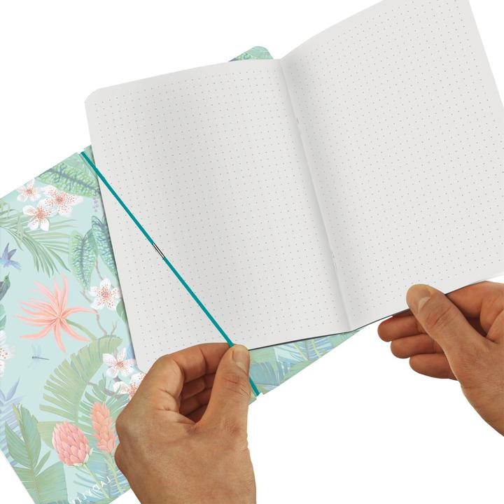 Image du produit Herlitz Cahier de notes Ladylike Jungle A6, 40 feuilles, pointillés (A6, Pointillés, Couverture souple)