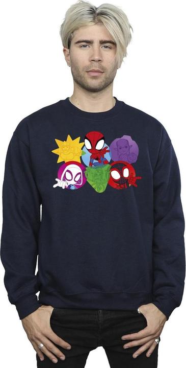 Actual product image Mens Spidey And His Amazing Friends Faces Sweatshirt (5XL)