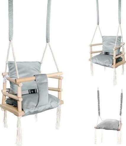 Produktbild Holzecke Gitterschaukel grün 3 in 1