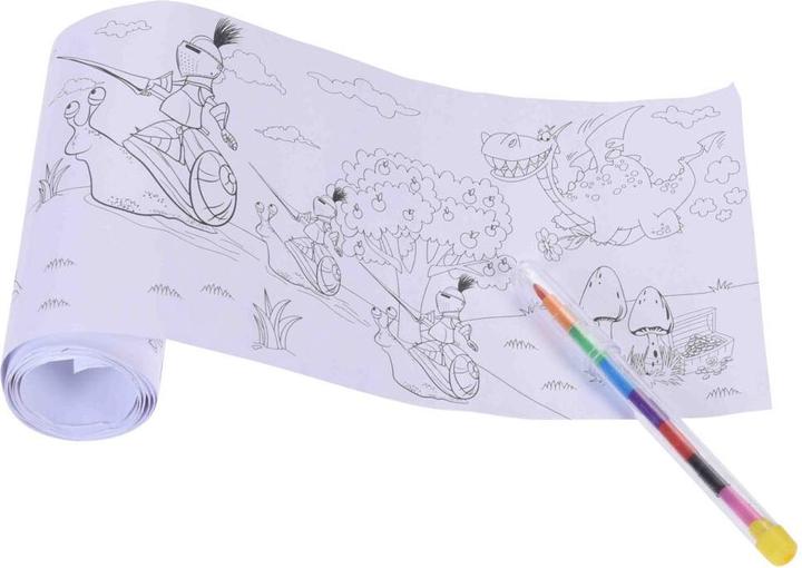 Produktbild Malseite auf einer Rolle mit Buntstift