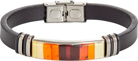Produktbild PranaHaus Bernstein-Lederarmband (Leder)