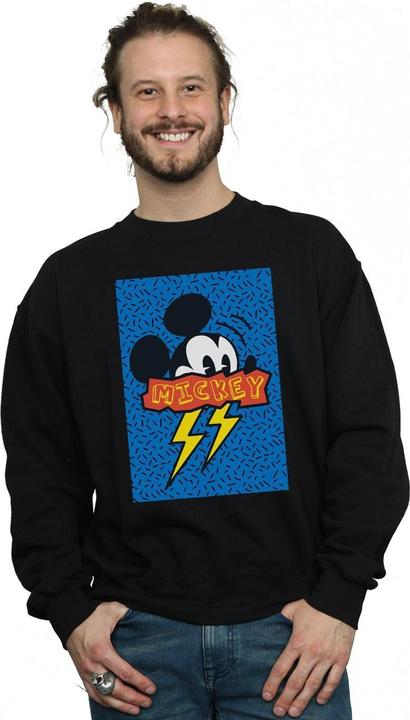 Actual product image Disney Mens Mickey Mouse 90s Flash Sweatshirt (XL)