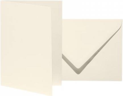 Immagine prodotto Artoz 10 biglietti pieghevoli con buste Mosaico DIN B6 avorio (B6, 10 x)