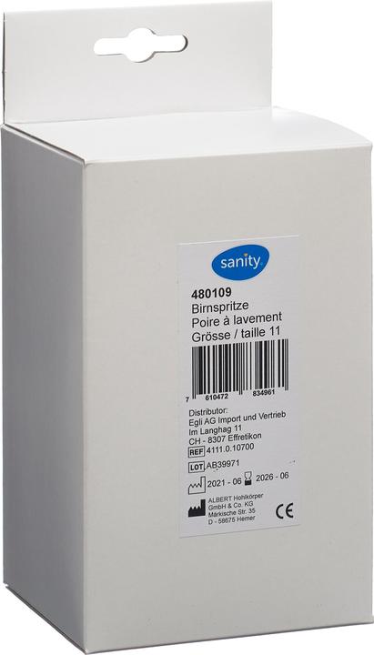 Sanity Birnspritze Gr11 347ml zweiteilig