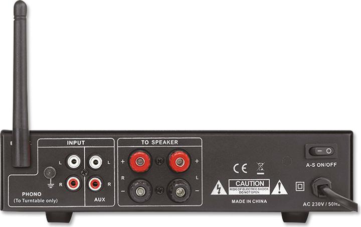 Actual product image Dynavox Stereo compact amplifier VP40 with phono input and BT, colour black