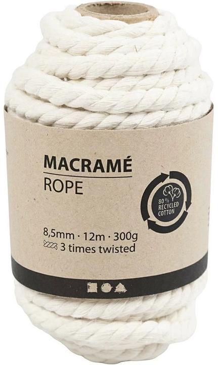 Image du produit Creativ Company Fil de coton Macramé Cordon blanc naturel (12 m)