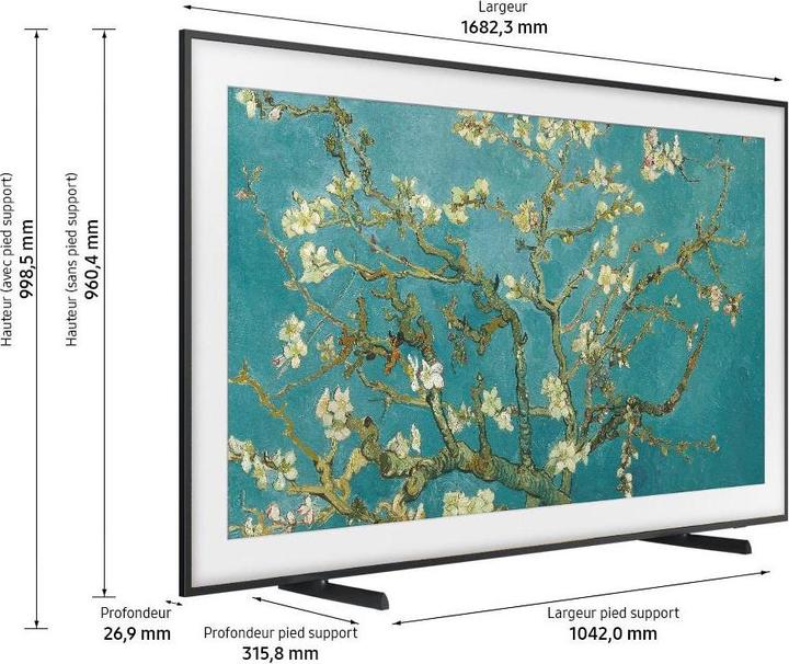 Image du produit Samsung The Frame QE75LS03B (75", LS03B, QLED, 4K, 2023)