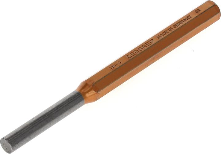 Gedore Pin punch, 1-piece, 9 mm, steel/lacquer, silver/copper (50 mm)