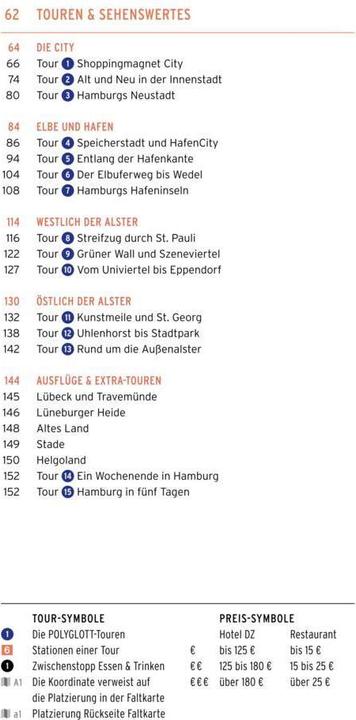 Nährwerte und Zutaten on tour Reiseführer Hamburg (Deutsch, Elke Frey, 2019)