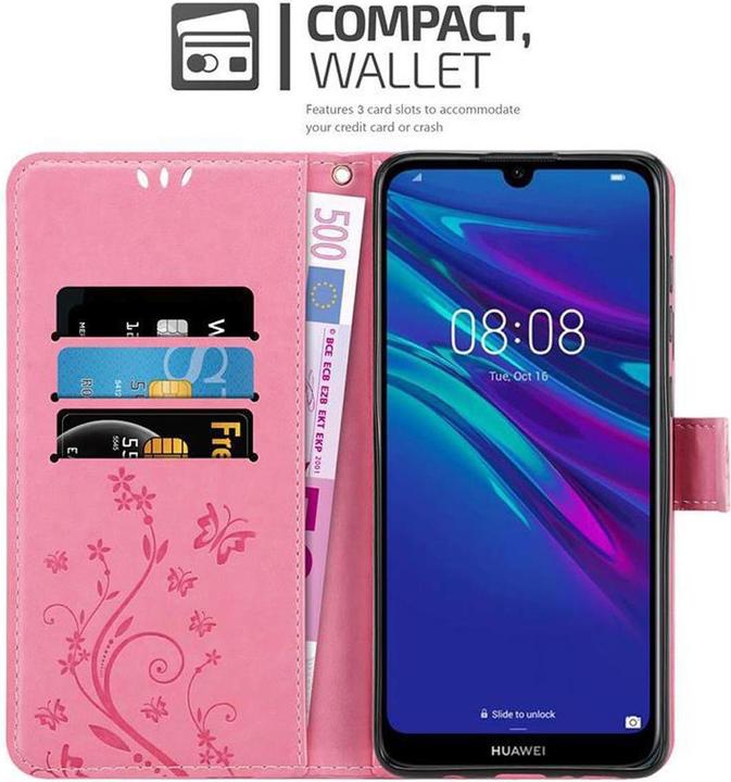 Produktbild Cadorabo Flower Book Cover (Huawei Y6 (2019))