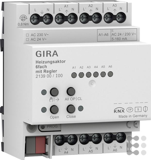 Gira 213900 Heizungsaktor 6f Regler OneK (Heizungsaktor)
