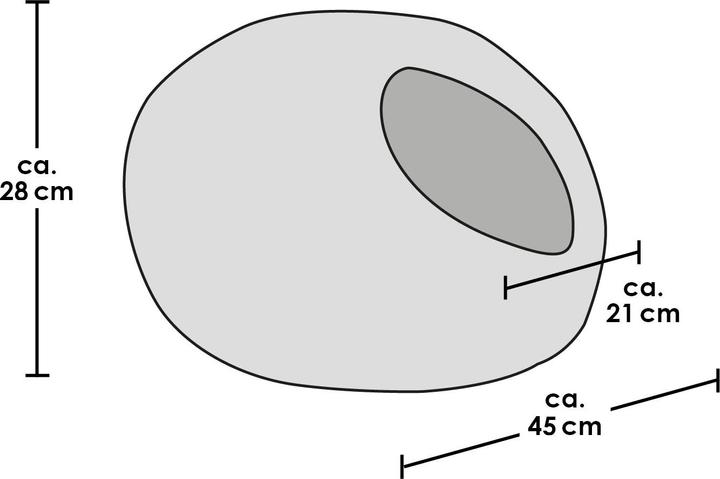 Actual product image LucyBalu PEBBLE KatzenhÃ¶hle aus Filz (Cat)