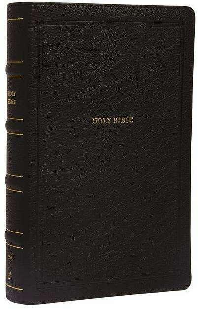 Immagine prodotto NKJV, Bibbia di riferimento con fine dei versi, formato personale a stampa grande, in pelle (Rigatura speciale)