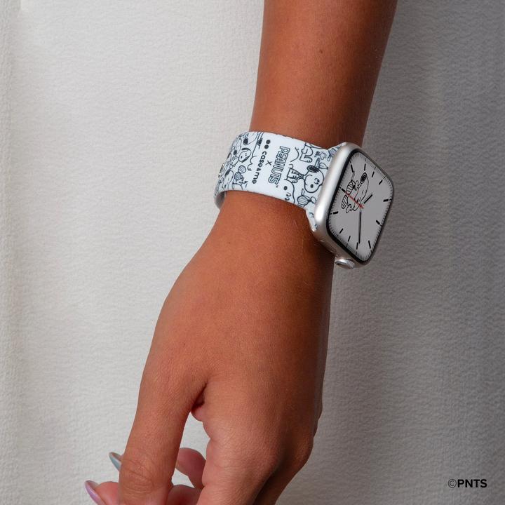 Immagine prodotto Caseme Cinturino per Apple Watch 42, 44, 45, 49 mm a tema Peanuts (42 mm, 44 mm, 45 mm, 49 mm, Silicone)